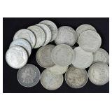 (20) 1921 Morgan 90% Silver Dollars