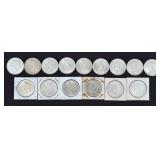 (15) AU/UN Peace 90% Silver Dollars 1922-1935