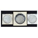 (3) 90% Silver Commemorative Half Dollars