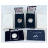 (3) U.S. Military Proof Silver Dollars