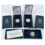 (3) U.S. Commemorative Silver Dollar Proofs