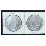 (2) BU 1883 O Morgan 90% Silver Dollars