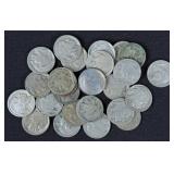 (25) Buffalo Five Cent Nickels, 1928-1937