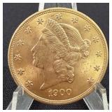 US 1900 Liberty Head $20 Gold Double Eagle