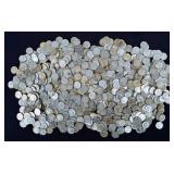 (1,000) Roosevelt 90% Silver Dimes, 1960s