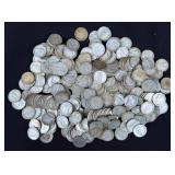 (286) Mercury 90% Silver Dimes, 1930s