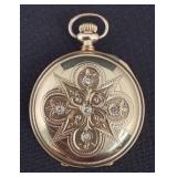 Waltham Ladies 14Kt Watch w/ (5) Diamonds