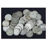 (40) Philippines 75% Silver 50 Centavos Coins