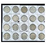 (20) Philippines 90% Silver One Peso Coins