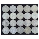 (20) Morgan 90% Silver Dollars, 1878-1883