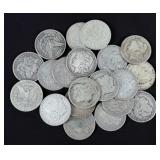 (20) Morgan 90% Silver Dollars, 1889-1902