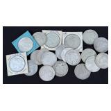 (20) Peace 90% Silver Dollars, 1922-1923