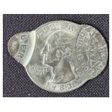 1983 Washington Quarter w/ Double Strike Error