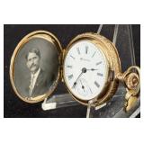 Hampden Ladies Hunting Case Gold Filled Watch