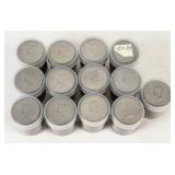 (13) Rolls Kennedy Half Dollars, 1970s-84