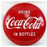C. 1950 Drink Coca Cola in Bottles Porcelain Sign