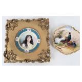 (2) Porcelain Artist Signed Plates