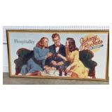 Framed Johnny Rockets Restaurant Poster