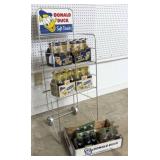 1950's Donald Duck Bottle Display Rack w/ Bottles