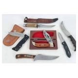 (6) Miscellaneous Knives, S&W, Parker-Frost, Etc.
