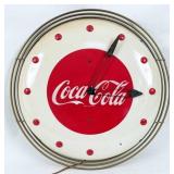 1948 Coca Cola Button Clock by Kay