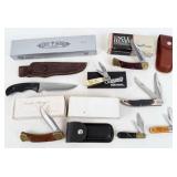 (7) Schrade, Boker, & Queen Knives