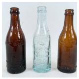 (3) Early 1900's Coca-Cola Bottles, Memphis, Etc.