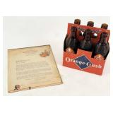 Orange Crush Cardboard Carrier, Letter, & Invoice