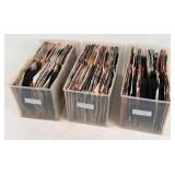 (3) Boxes of 45 RPM Jukebox Records, Mid 20th C.