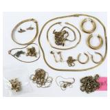Group of 14Kt Gold Jewelry & Scrap, 1.7 Ozt.