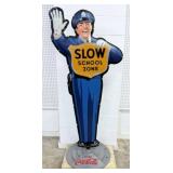 Reproduction Coca Cola Policeman School Sign