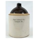 Frank Hudson & Co. Lexington, KY Whiskey Jug