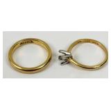 (2) 18Kt. Gold Rings