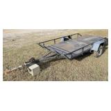 Small Tilt Bed Single Axle Utility Trailer
