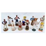 (9) Thomaz de Mello Folk Art Wooden Dolls