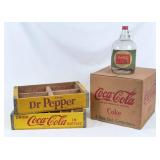 Coca-Cola & Dr. Pepper Crates, Jug, Etc.