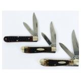 (3) Case XX USA Folding Pocket Knives