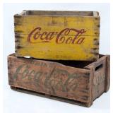 (2) Coca-Cola Wooden Crates