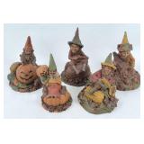 (5) Tom Clark 'Harvest' Gnome Figures