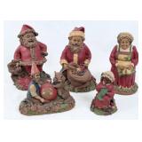 (5) Tom Clark Christmas Figures, Gnome, Etc.