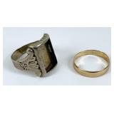 14Kt. Yellow Gold Ring & 10Kt. White Gold Ring