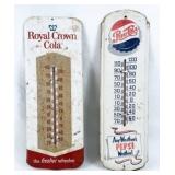 1950s-60s Pepsi & Royal Crown Thermometers