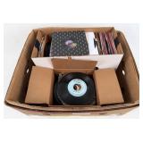 (180) 45 RPM Records & (57) w/ Labels Poor Cond.