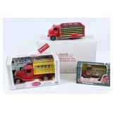 (3) Coca-Cola Delivery Truck Diecast Models