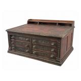 Clark's 'O. N. T.' Six-Drawer Spool Cabinet