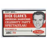 Early 1960's Dick Clark Dr Pepper Poster