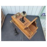 Antique Western Electric Wall Telephone with Tubes