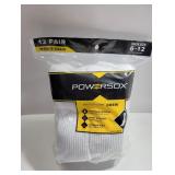 NEW 12-Pack Men's Crew Socks, Size: 6-12
