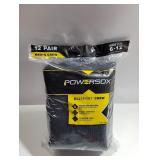 NEW 12-Pack Men's Crew Socks, Size: 6-12