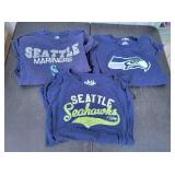 (2) Seahawks & Mariners T-Shirts